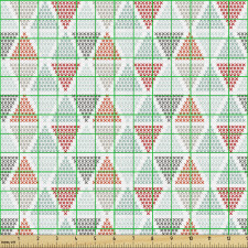Soyut Parça Kumaş Çarpı Simgelerinden Oluşan Üçgen Şekilleri