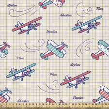 Havacılık Parça Kumaş Farklı Açılarda Planör Karikatürleri