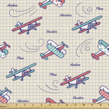 Havacılık Parça Kumaş Farklı Açılarda Planör Karikatürleri