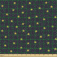Soyut Parça Kumaş Noktalı Arka Plan Üzerinde Yıldız Sembolleri