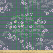 Grafik Parça Kumaş Tekrarlı Japon Kiraz Ağacı İllüstrasyonları