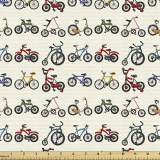Araç Parça Kumaş Farklı Bisiklet Modelleri Temalı Duvar Kağıdı