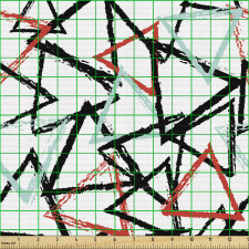 Geometrik Parça Kumaş Belirsiz Kenarlı Üçgenli Duvar Kağıdı