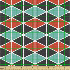 Geometrik Parça Kumaş Birbirine Yapıştırılmış Üçgenli Poster