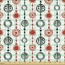 Geometrik Parça Kumaş Dekoratif Yuvarlaklı Etnik Duvar Kağıdı