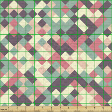 Geometrik Parça Kumaş Pastel Tonlarda Minik Kareli Duvar Kağıdı