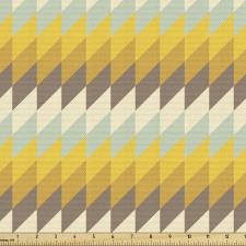 Geometrik Parça Kumaş Geçişli Eşkenar Dörtgenli Duvar Kağıdı