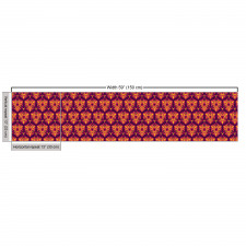 Geometrik Parça Kumaş Çiçeksi Süslemeli Oryantal Duvar Kağıdı