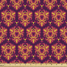 Geometrik Parça Kumaş Çiçeksi Süslemeli Oryantal Duvar Kağıdı