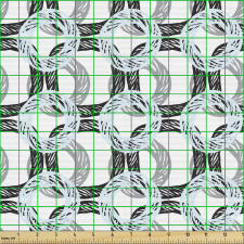 Geometrik Parça Kumaş Çizgili Arka Planda Karalama Yuvarlaklar