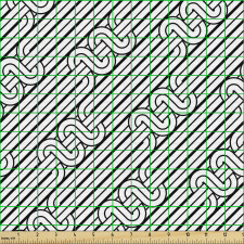Geometrik Parça Kumaş Monokrom Çizgili Düğüm Detaylı Afiş