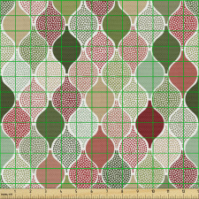 Geometrik Parça Kumaş Yüzeyi Noktalı Farklı Şekilli Poster