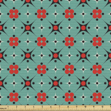 Modern Parça Kumaş Minimal Tekrarlı Çiçeksi Figürler Model