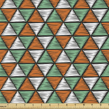 Geometrik Parça Kumaş Aralıksız Üçgenlerden Oluşan Eskitme
