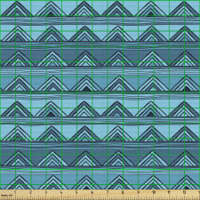 Geometrik Parça Kumaş Şerit Halindeki Dekoratif Üçgenli Afiş