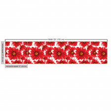 Bitki Parça Kumaş Sulu Boya ile Yapılmış Güzel Çiçekli Poster