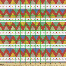 Kabilesel Parça Kumaş İç İçe Üçgenlerden Geleneksel Görsel