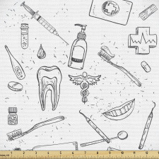 Doktor Parça Kumaş Diş Hekimlerinin Kullandığı Malzemeler Model