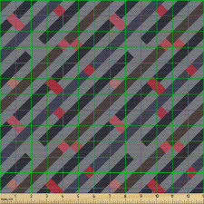 Geometrik Parça Kumaş Koyu Gri Arka Planda Çapraz Şeritli Afiş