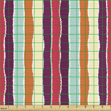 Geometrik Parça Kumaş Dikey Çizgili Dekoratif Çağdaş Sanatsal
