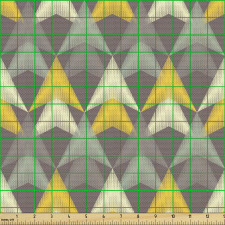 Geometrik Parça Kumaş Üçgen Detaylı Retro Motifli Duvar Kağıdı