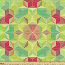 Geometrik Parça Kumaş Soyut Rengarenk Üçgen Mozaik Desenler