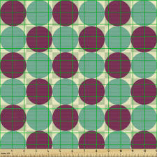Puantiyeli Parça Kumaş Geometrik Şekillerde Beneklerden Desen
