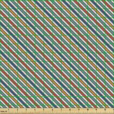 Çizgili Parça Kumaş Rengarenk Çapraz Şeritlerden Oluşan Görsel