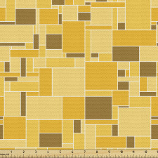 Desen Parça Kumaş Geometrik Şekilli Sarı Grafik Duvar Kağıdı