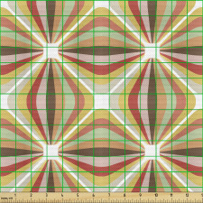 Soyut Parça Kumaş Toprak Tonlarında Geometrik Desen Örüntüsü