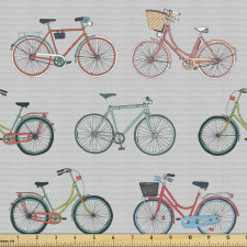 Bisiklet Parça Kumaş İki Tekerlekli Rengarenk Ulaşım Araçları