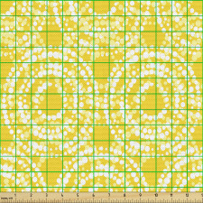 Geometrik Parça Kumaş Güneşi Andıran Modern Sanat Desenleri