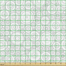 Geometrik Parça Kumaş Farklı Boyutlardan Oluşan Daireli Desen