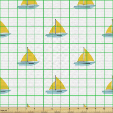 Yelkenli Parça Kumaş Denizin Üstünde Giden Aracın Tekrarlı