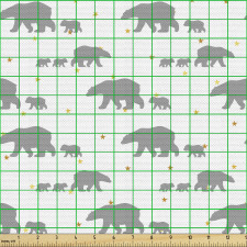 Sevimli Parça Kumaş Parlak Yıldızlar ile Kutup Ayıları İkonu