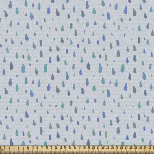 Yağmur Parça Kumaş Minimal Su Parçacıklarından Tekrarlı Desen