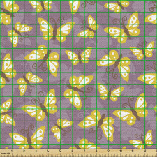 Canlı Parça Kumaş Çoklu Kelebek Silüetleri Temalı Duvar Kağıdı 