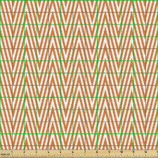 Şevron Parça Kumaş İnce Çizgilerden Tekrarlı Zikzak Şekiller