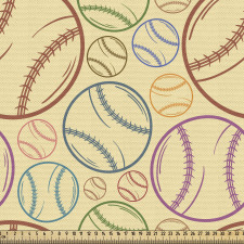 Beysbol Parça Kumaş Farklı Boyutlarda Sopa ile Vurulan Top