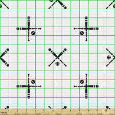 Beysbol Parça Kumaş Farklı Şekillerde Dizili Sopa ve Toplar