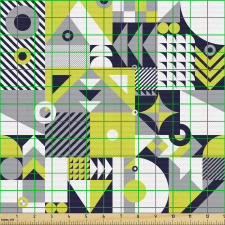 Geometrik Parça Kumaş Matematiksel Şekillerden Tekrarlı Model