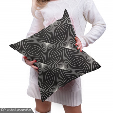 Geometrik Parça Kumaş Çizgili Şeritler Desenli Kafes Modeli
