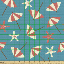Tatil Parça Kumaş Plaj Şemsiyeleri ile Gözenekli Deniz Anaları