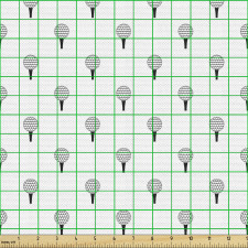 Karalama Parça Kumaş Geometrik ve Detaylı Golf Topları Çizimi