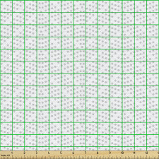 Minimalist Parça Kumaş Basit Noktalar ile Sade Zikzak Çizgiler