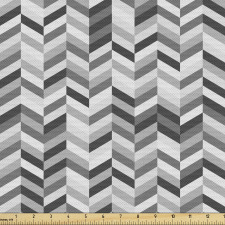 Geometrik Parça Kumaş Grafik Çizim ile Modern Zikzak Çizgiler