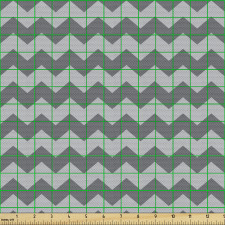 Geometrik Parça Kumaş Sevimli ve Modern Basit Zikzak Çizgiler