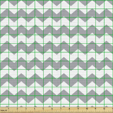 Mozaik Parça Kumaş Grafik Çizim ile Geometrik Zikzak Desenler