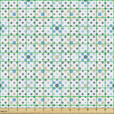 Benekli Parça Kumaş Beneklerle Geometrik Şekillerden Desen