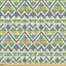 Geometrik Parça Kumaş Üçgen Figürlü Eskitilmiş Kompozisyon